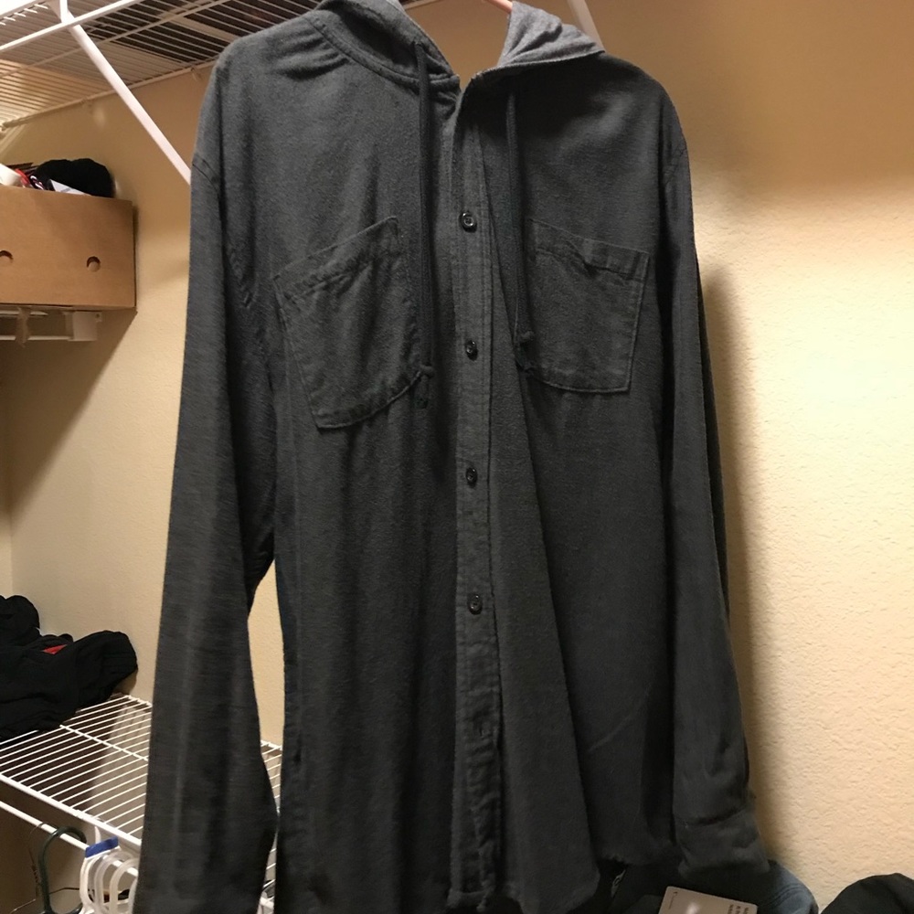 Quicksilver button up thin coat